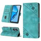 For Infinix Hot 20 4G X6826 Skin-feel Embossed Leather Phone Case(Green) - 1