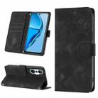 For Infinix Hot 20S / 20 Pro X6827 Skin-feel Embossed Leather Phone Case(Black) - 1