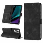 For Infinix Note 11s / Note 11 Pro Skin-feel Embossed Leather Phone Case(Black) - 1