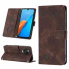 For Infinix Note 12 Pro 4G Skin-feel Embossed Leather Phone Case(Brown) - 1