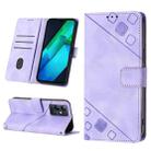 For Infinix Note 12i X6819 Skin-feel Embossed Leather Phone Case(Light Purple) - 1