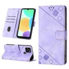 For Infinix Smart 6 Skin-feel Embossed Leather Phone Case(Light Purple) - 1