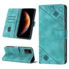 For Infinix Zero X / Zero X Pro X6811 Skin-feel Embossed Leather Phone Case(Green) - 1