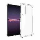 For Sony Xperia 1 V Shockproof Non-slip Thickening TPU Phone Case(Transparent) - 1