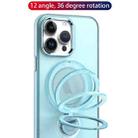 For iPhone 13 360 Degree Rotation Holder MagSafe Magnetic Phone Case(Light Blue) - 6