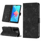 For Tecno Spark Go 2022 Skin-feel Embossed Leather Phone Case(Black) - 1