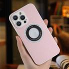 For iPhone 12 Glitter Lens MagSafe Magnetic Phone Case(Pink) - 2