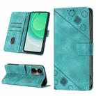 For Tecno Camon 19 Skin-feel Embossed Leather Phone Case(Green) - 1