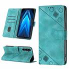 For Tecno Pova Neo 2 LG6n Skin-feel Embossed Leather Phone Case(Green) - 1