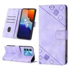 For Tecno Spark 9 KG5p Skin-feel Embossed Leather Phone Case(Light Purple) - 1