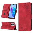 For Tecno Spark 9 Pro / Spark 9T Skin-feel Embossed Leather Phone Case(Red) - 1