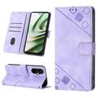 For OnePlus Nord CE 3 5G Skin-feel Embossed Leather Phone Case(Light Purple) - 1