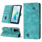 For vivo S10e 5G / V23e 4G&5G / Y75 4G Skin-feel Embossed Leather Phone Case(Green) - 1