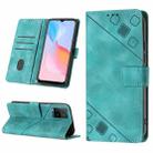 For vivo Y21 2021 / Y33s / Y21s Skin-feel Embossed Leather Phone Case(Green) - 1