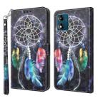 For Motorola Moto E13 3D Painted Leather Phone Case(Colorful Dreamcatcher) - 1