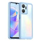 For Honor X7A Colorful Series Acrylic + TPU Phone Case(Blue) - 1