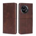For OnePlus Ace 2/11R Cow Texture Magnetic Horizontal Flip Leather Phone Case(Dark Brown) - 1