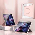 2 in 1 Acrylic Split Rotating Leather Tablet Case For iPad 2025 / 2022(Pink) - 1