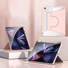 2 in 1 Acrylic Split Rotating Leather Tablet Case For iPad 10.2 2021 / 2020 / 2019(Pink) - 1