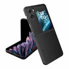 For OPPO Find N2 Flip Skin Feel Litchi Texture Ultra-thin Shockproof Phone Case(Black) - 1