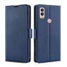 For Kyocera Android One S10 Ultra-thin Voltage Side Buckle Horizontal Flip Leather Phone Case(Blue) - 1