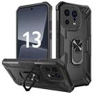 For Xiaomi 13 Warship Armor 2 in 1 Shockproof Phone Case(Black) - 1