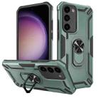 For Samsung Galaxy S23+ 5G Warship Armor 2 in 1 Shockproof Phone Case(Dark Green) - 1