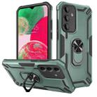 For Samsung Galaxy A34 Warship Armor 2 in 1 Shockproof Phone Case(Dark Green) - 1