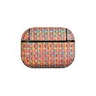 For AirPods Pro 2 PC Woven Leather Skin Earphone Case(Colorful) - 1