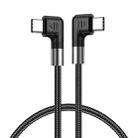 A9 100W USB-C/Type-C to USB-C/Type-C Double Elbow Data Cable, Length:1m - 1