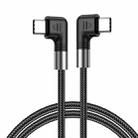 A9 100W USB-C/Type-C to USB-C/Type-C Double Elbow Data Cable, Length:2m - 1