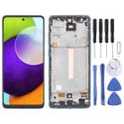 For Samsung Galaxy A52 4G SM-A525 6.43 inch OLED LCD Screen Digitizer Full Assembly with Frame (Blue) - 1