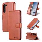 For Samsung Galaxy S23 5G AZNS Calf Texture Horizontal Flip Leather Phone Case(Brown) - 1