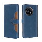 For OnePlus Ace 2/11R Skin Feel Magnetic Buckle Leather Phone Case(Blue) - 1