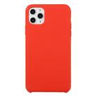 For iPhone 11 Pro Solid Color Solid Silicone  Shockproof Case(China Red) - 1