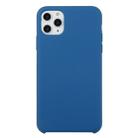 For iPhone 11 Pro Solid Color Solid Silicone  Shockproof Case(Cobalt Blue) - 1