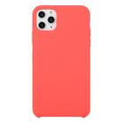 For iPhone 11 Pro Solid Color Solid Silicone  Shockproof Case(Red Plum) - 1