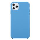 For iPhone 11 Pro Solid Color Solid Silicone  Shockproof Case(Denim Blue) - 1