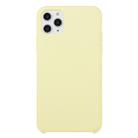 For iPhone 11 Pro Solid Color Solid Silicone  Shockproof Case (Cream) - 1