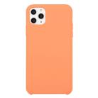 For iPhone 11 Pro Solid Color Solid Silicone  Shockproof Case(Apricot Orange) - 1