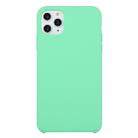 For iPhone 11 Pro Solid Color Solid Silicone  Shockproof Case (Stay Green) - 1