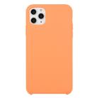 For iPhone 11 Pro Solid Color Solid Silicone  Shockproof Case (Papaya) - 1
