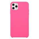 For iPhone 11 Pro Solid Color Solid Silicone  Shockproof Case (Dragon Fruit) - 1