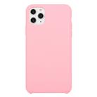 For iPhone 11 Pro Solid Color Solid Silicone  Shockproof Case(Rose Pink) - 1