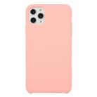 For iPhone 11 Pro Solid Color Solid Silicone  Shockproof Case(Pink) - 1