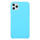 For iPhone 11 Pro Solid Color Solid Silicone  Shockproof Case(Sky Blue) - 1