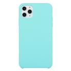 For iPhone 11 Pro Solid Color Solid Silicone  Shockproof Case(Ice Blue) - 1