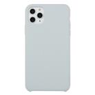 For iPhone 11 Pro Solid Color Solid Silicone  Shockproof Case(Blue Gray) - 1