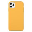 For iPhone 11 Pro Max Solid Color Solid Silicone  Shockproof Case(Gold) - 1