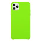 For iPhone 11 Pro Max Solid Color Solid Silicone  Shockproof Case(Dark Green) - 1